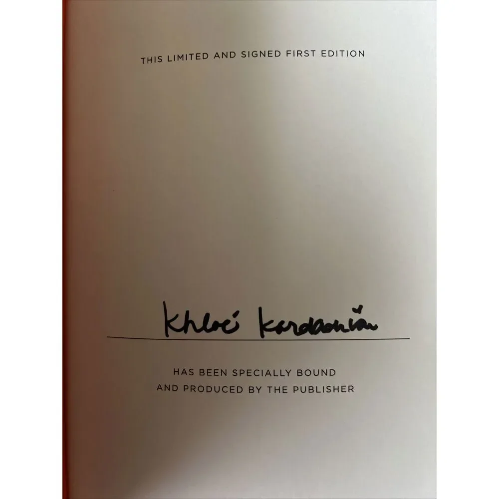 Khloe Kardashian SIGNED Hardcover Book Strong Looks Better Naked 1st Edition